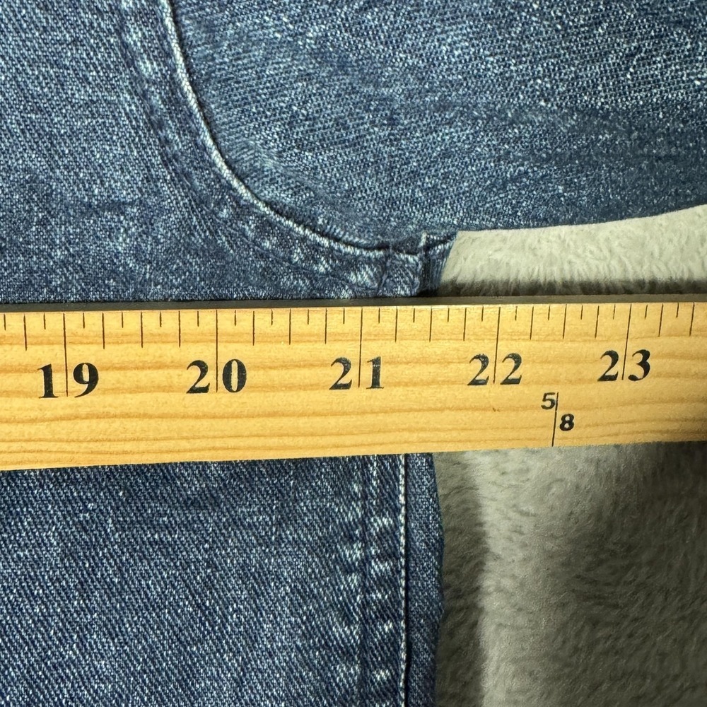 LL Bean Jacket Womens Petite Small Blue Denim Barn Chore Corduroy Collar* - Picture 6 of 10